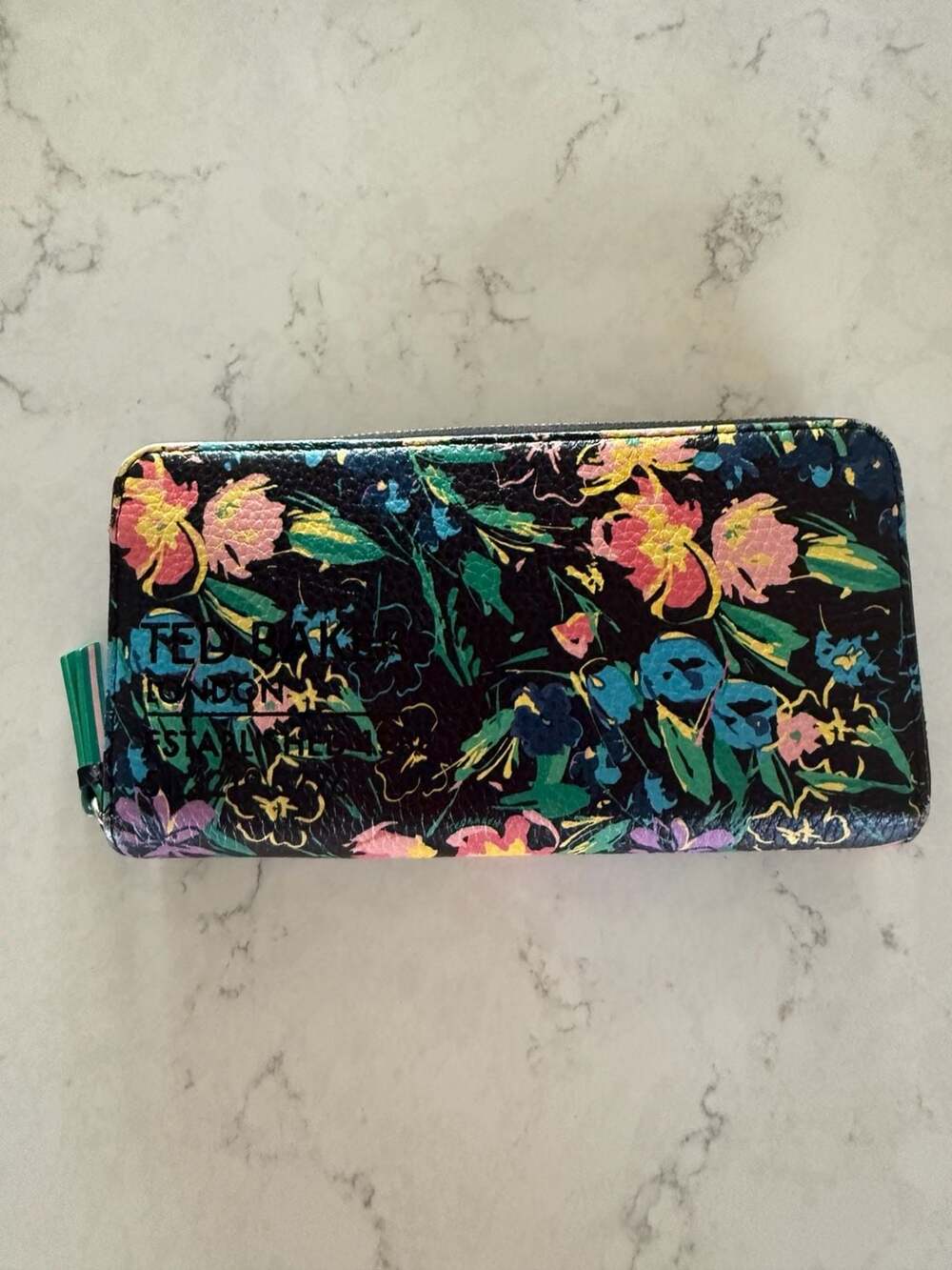 Ted Baker Floral Zip Around Wallet-Like New